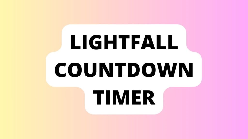 Lightfall Countdown Timer