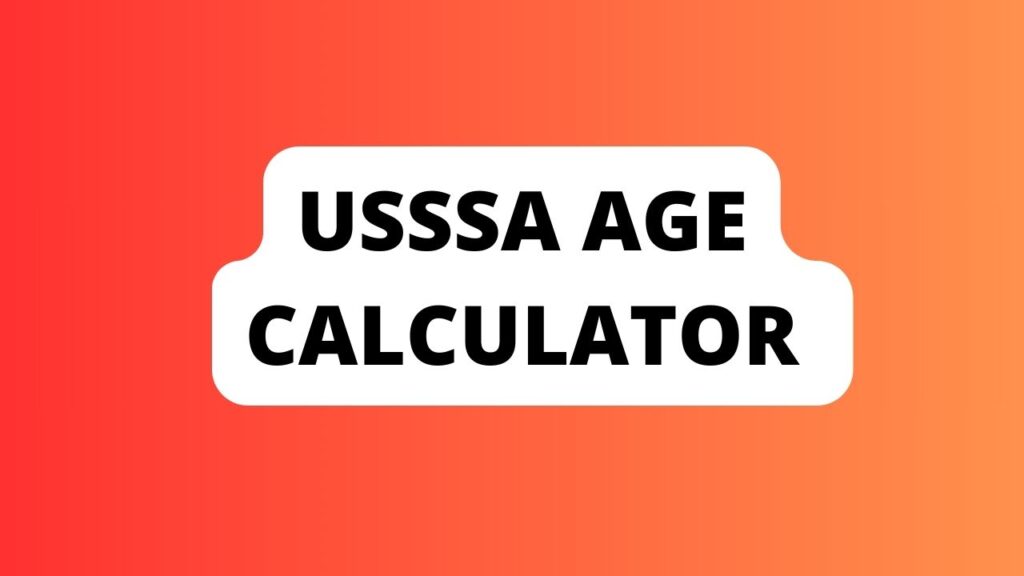 Usssa Age Calculator