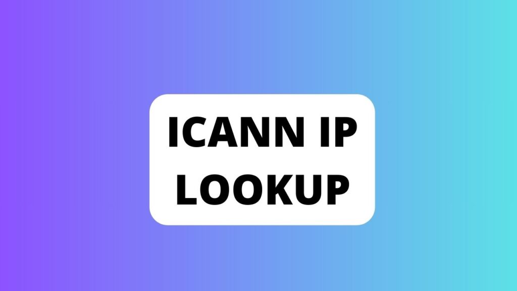 Icann Ip Lookup